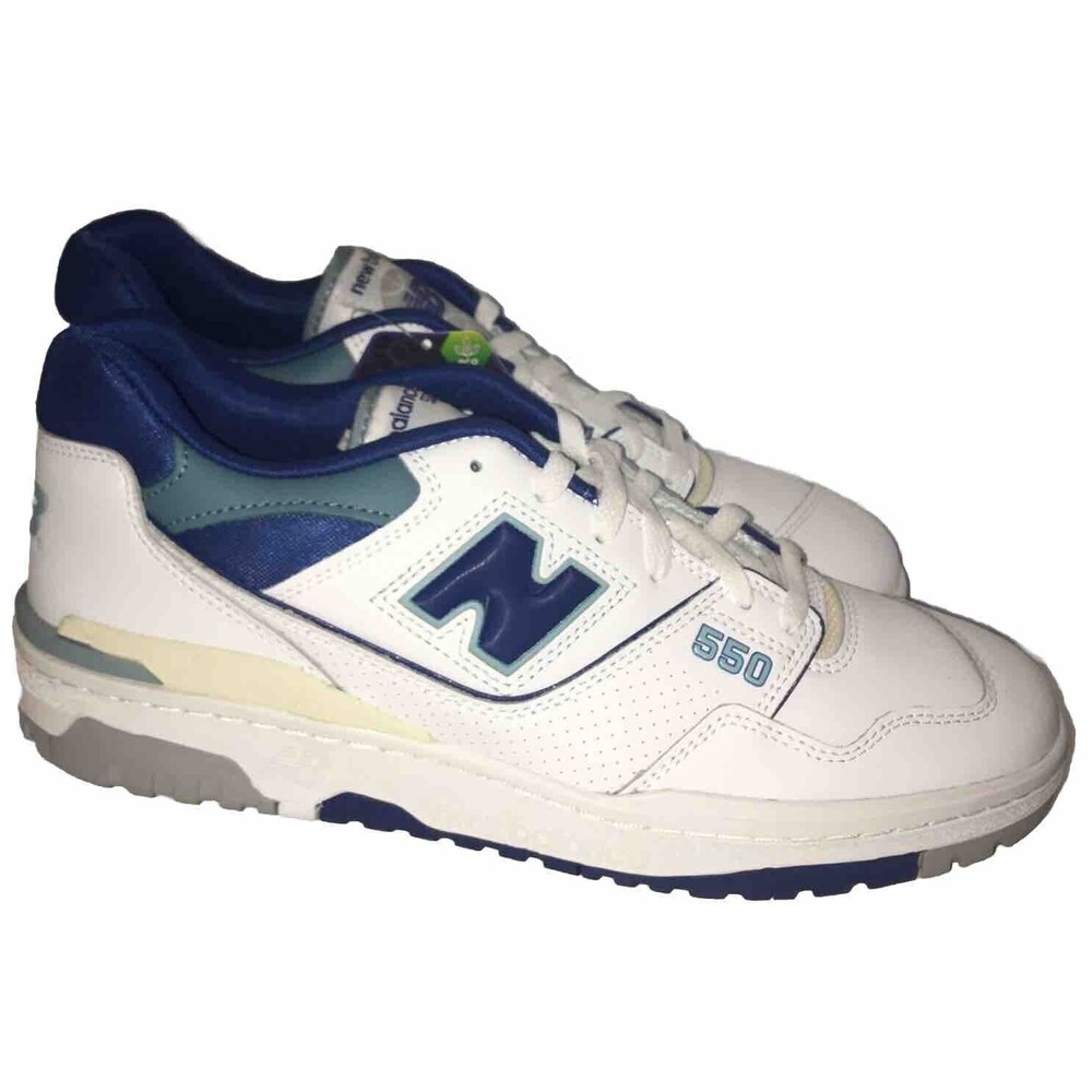New Balance 550 White Blue Groove Men's Size 11.5D  (BB550NCC) Light Dark Blue